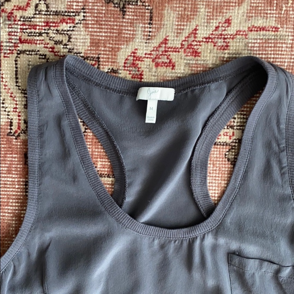 Joie silk racer back tank top